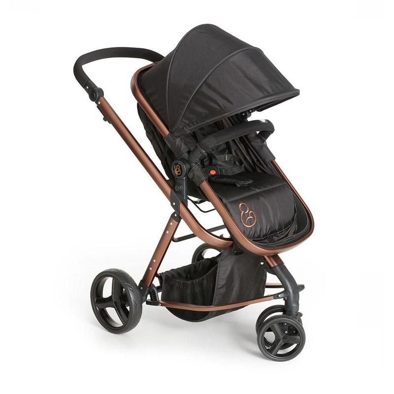 Carrinho Travel System Tessy Preto 3 rodas + Cocoon + Base